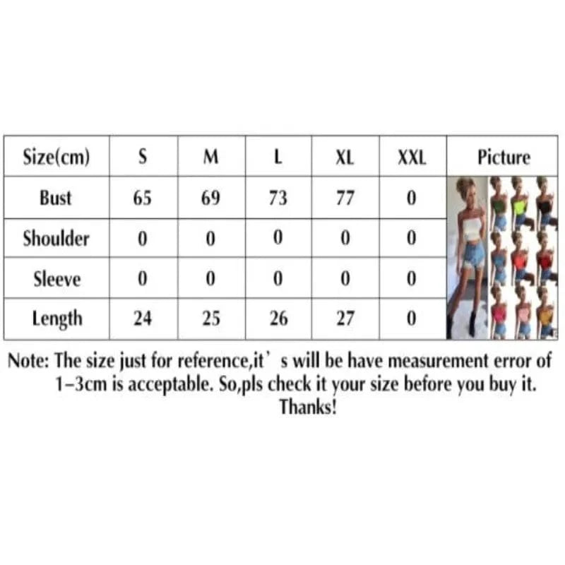 10 Color Summer Sexy Club Tops Women Short Fitness Tank Sexy Strapless Elastic Sleeveless Vest Off Shoulder Top Tees