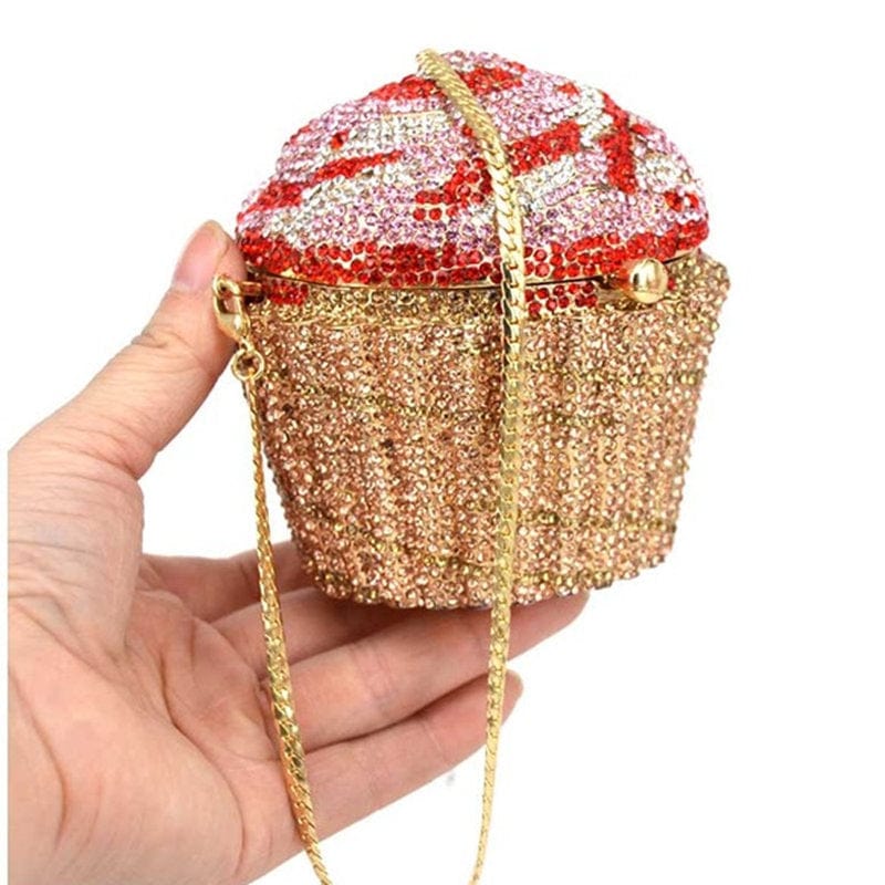 10 Drop Shipping bolsos mujer sacos Lady Luxury Bling Crystal Diamond Handbag Purse Ice Cream Evening Bag Women Rhinestone Clutch