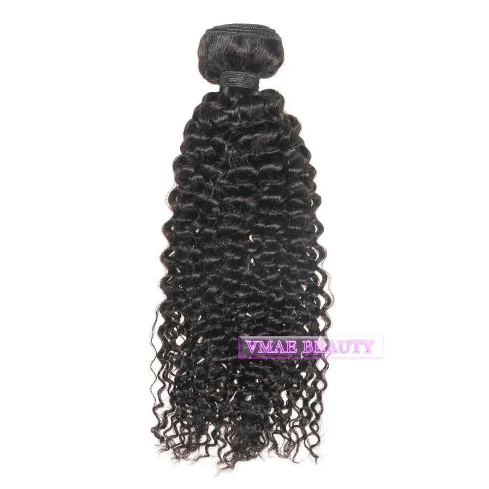 10 Inches / 3A VMAE 3B Style Virgin Human Hair Extension 100g Indian Kinky Curly Afro 4A 4B 4C Bundles Cuticle Aligned Natural Black Weft
