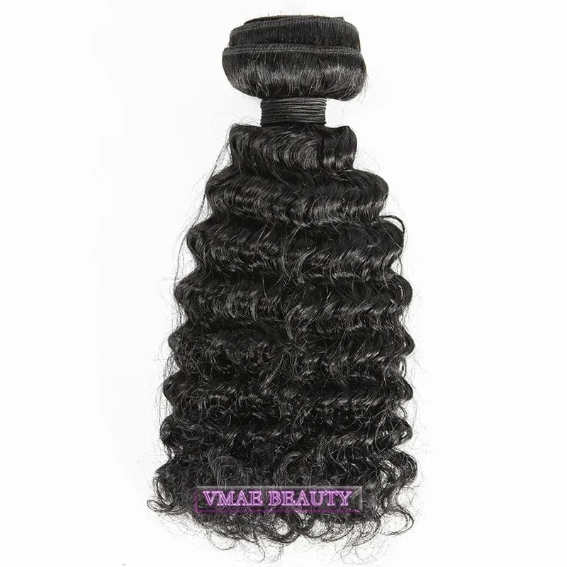 10 Inches / 3B VMAE 3B Style Virgin Human Hair Extension 100g Indian Kinky Curly Afro 4A 4B 4C Bundles Cuticle Aligned Natural Black Weft
