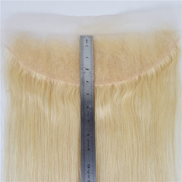 10 Inches / 613 13*4 Lace Frontal Highknight Single Knots Virgin Hair 613 Blond Color Swiss Lace 4*4 5*5 6*6 HD Lace Closure 13x4 13x6 Lace Frontal Closure