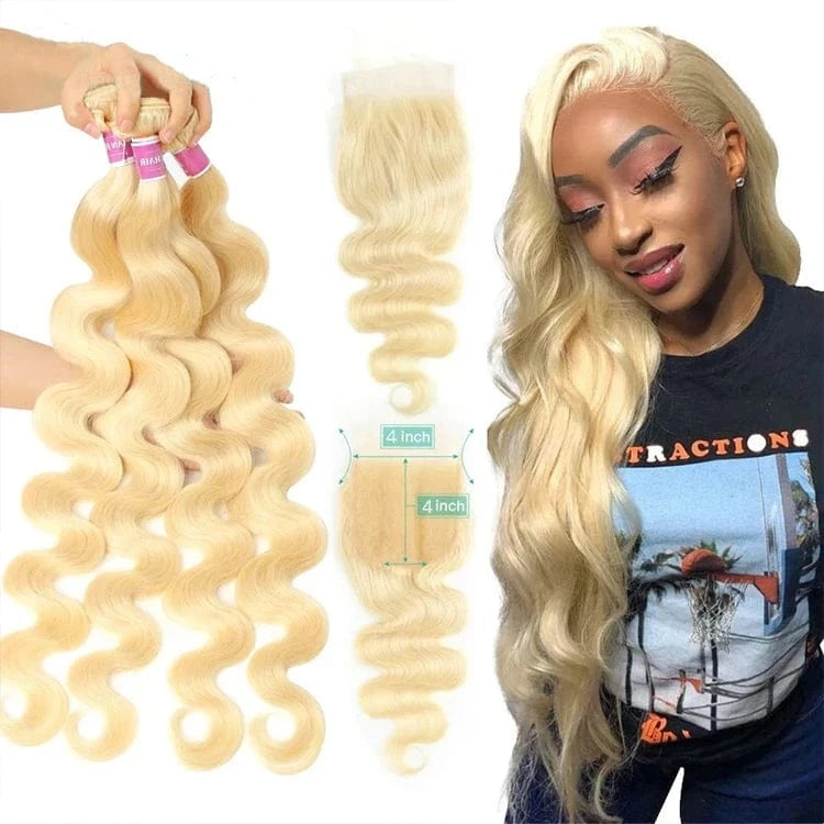 10 Inches / 613 # body wave Wholesale Brazilian Human Hair Bundles,Straight 613 Virgin Hair Bundles Weaves,Raw Virgin Blonde Hair Bundles