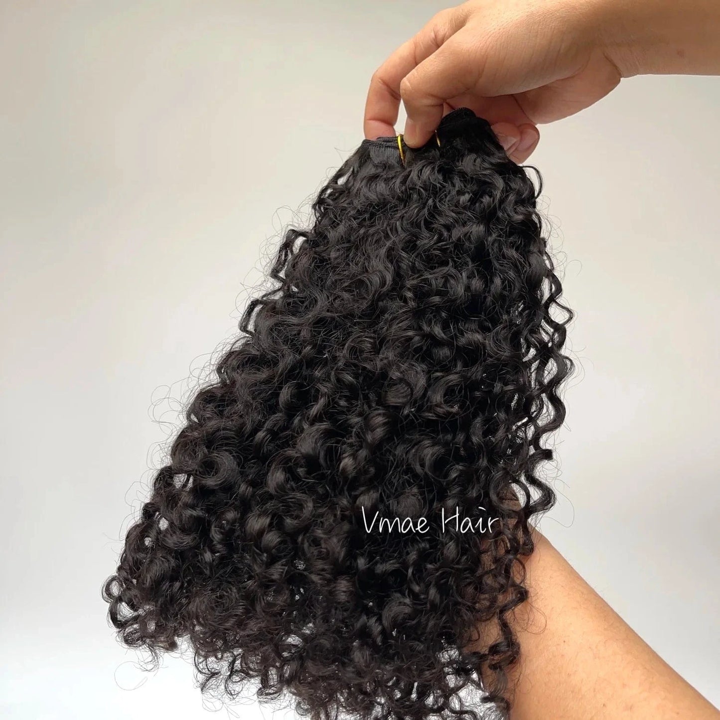 10 Inches / Afro Kinky Curly A VMAE 3B Style Virgin Human Hair Extension 100g Indian Kinky Curly Afro 4A 4B 4C Bundles Cuticle Aligned Natural Black Weft