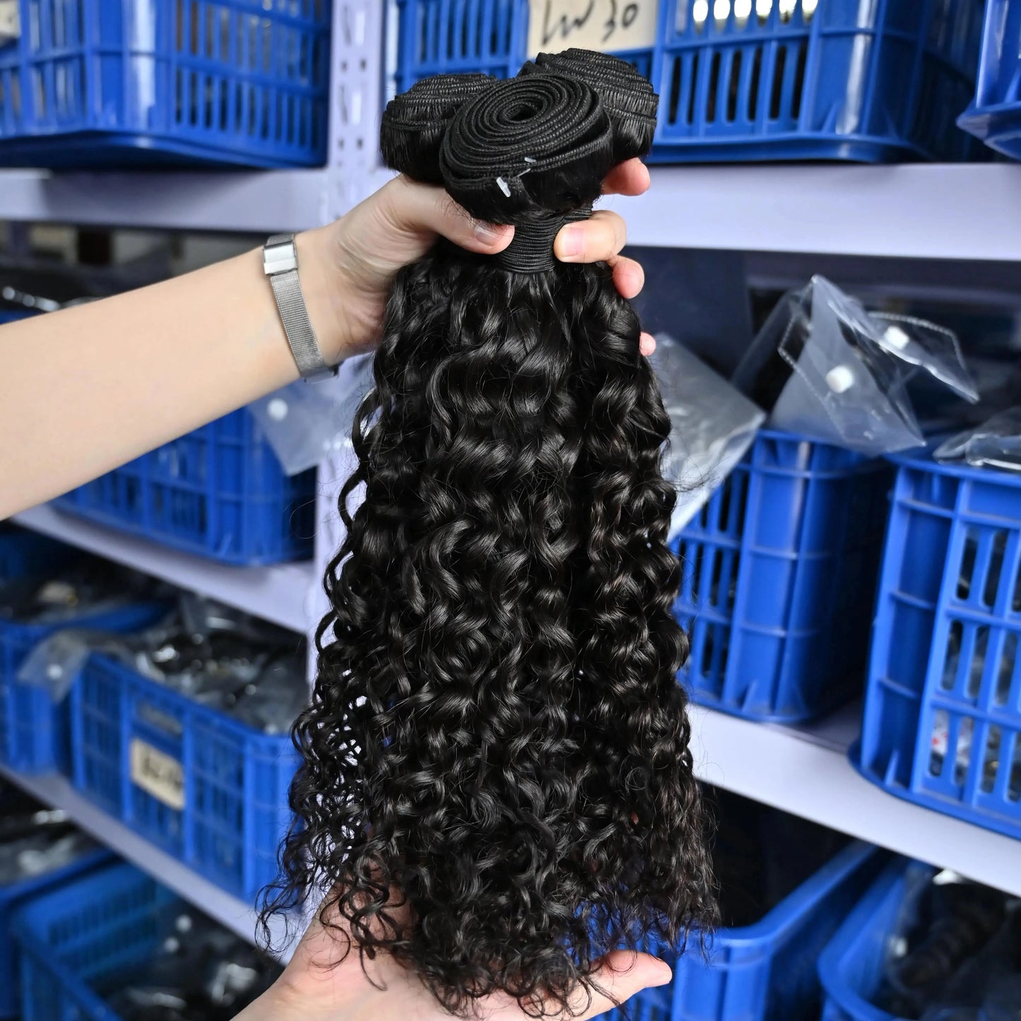10 Inches / deep curly 1 piece Dropshipping Service 12A Grade High Quality Double Drawn Raw Virgin Human Hair Brazilian Bundles Vendors Hair Extension