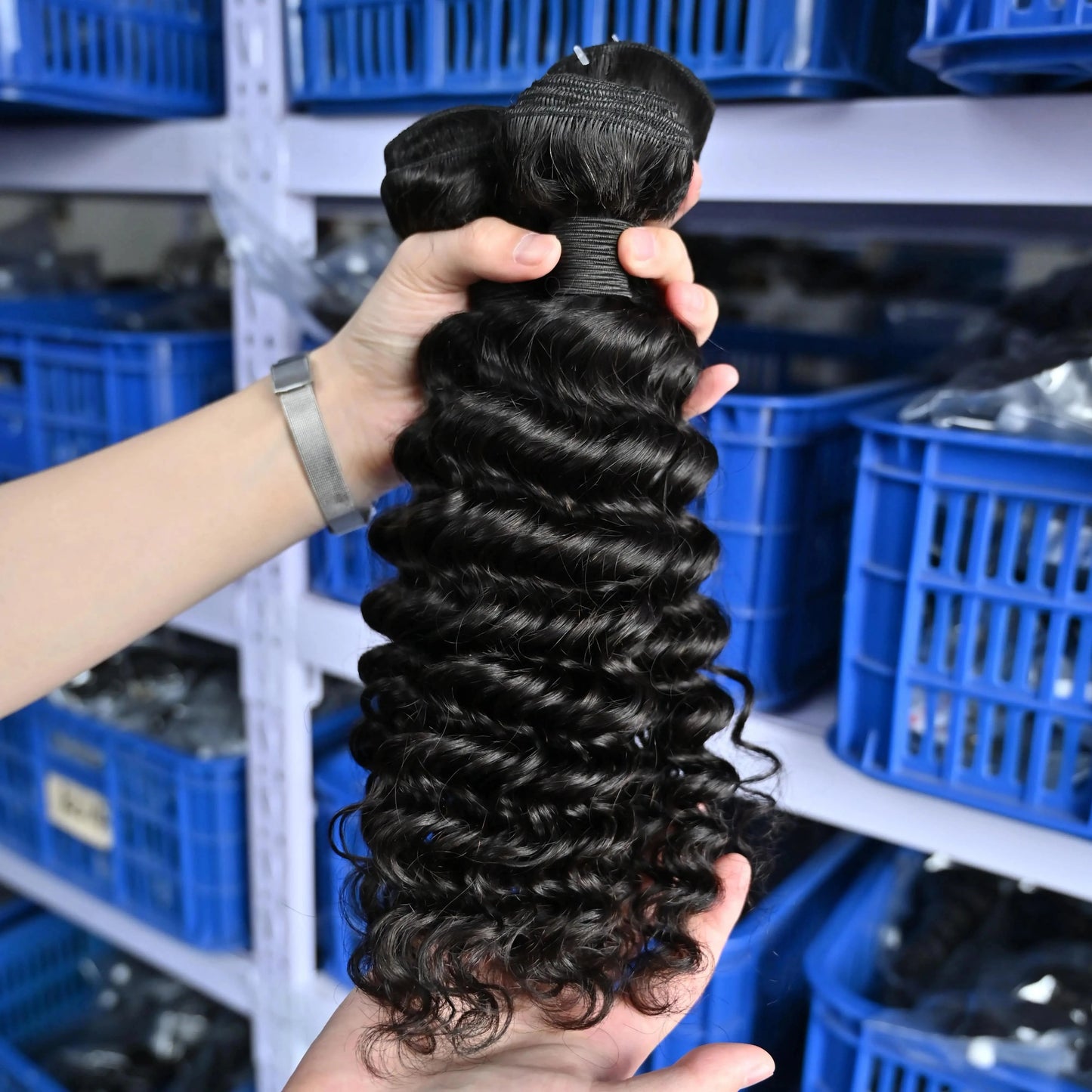 10 Inches / deep wave 1 piece Dropshipping Service 12A Grade High Quality Double Drawn Raw Virgin Human Hair Brazilian Bundles Vendors Hair Extension