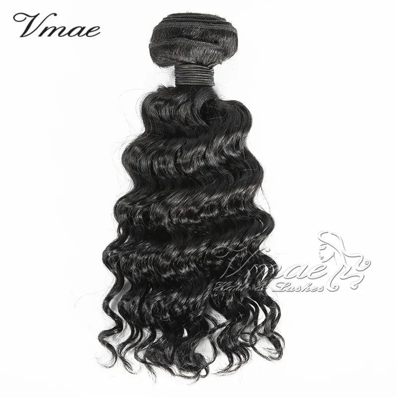 10 Inches / Deep wave VMAE Cambodian Raw Cuticle Aligned Human Hair Weaves Bundles Black Afro Kinky Curly 3A 3B 3C 4A 4B 4C Human Hair Extension
