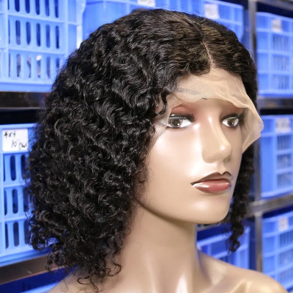 10 Inches / JC Raw Cuticle Aligne Hd Transparent Lace Human Hair Wig,Wholesale Peruvian Bob Wigs,Brazilian Short Bob Wigs Human Hair Lace Front