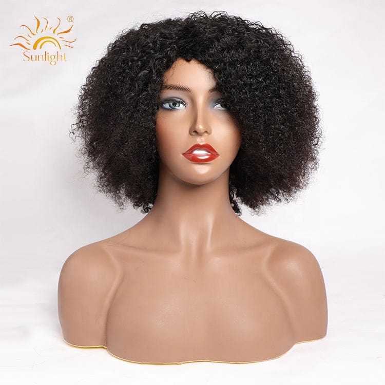 10 Inches / machine curly wig Curly Short Human Hair Bob Wig,Transparent 13x4 Closure Short Bob Wigs,Wholesale Natural Color Brazilian Curly Wig For Woman