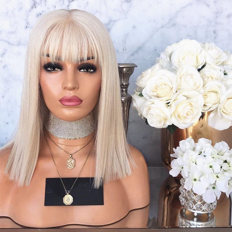 10 Inches / Style 4 Wholesale Color Bob Wigs Burgundy Color Silky Straight HD Transparent Lace Front Wigs for Black Women
