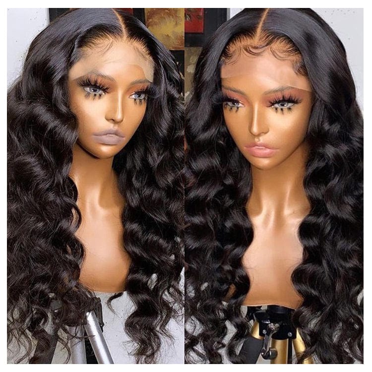 10 Inches / T Lace Deep Wave Cheap Wholesale Hair Wigs Human Lace Front Closure Brazilian Transparent Lace Closure Human Hair Wigs For Black Women