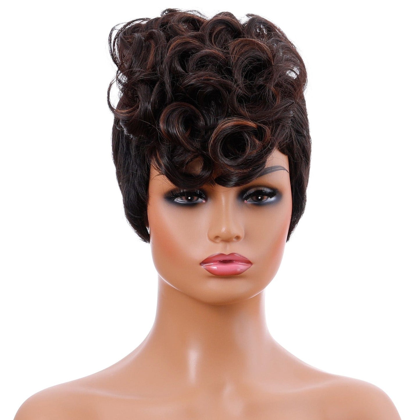 10 Inches / WIG-301J High Quality Product Healthy Comfortable 26cm Length Four Color Lady Synthetic Bob Wig