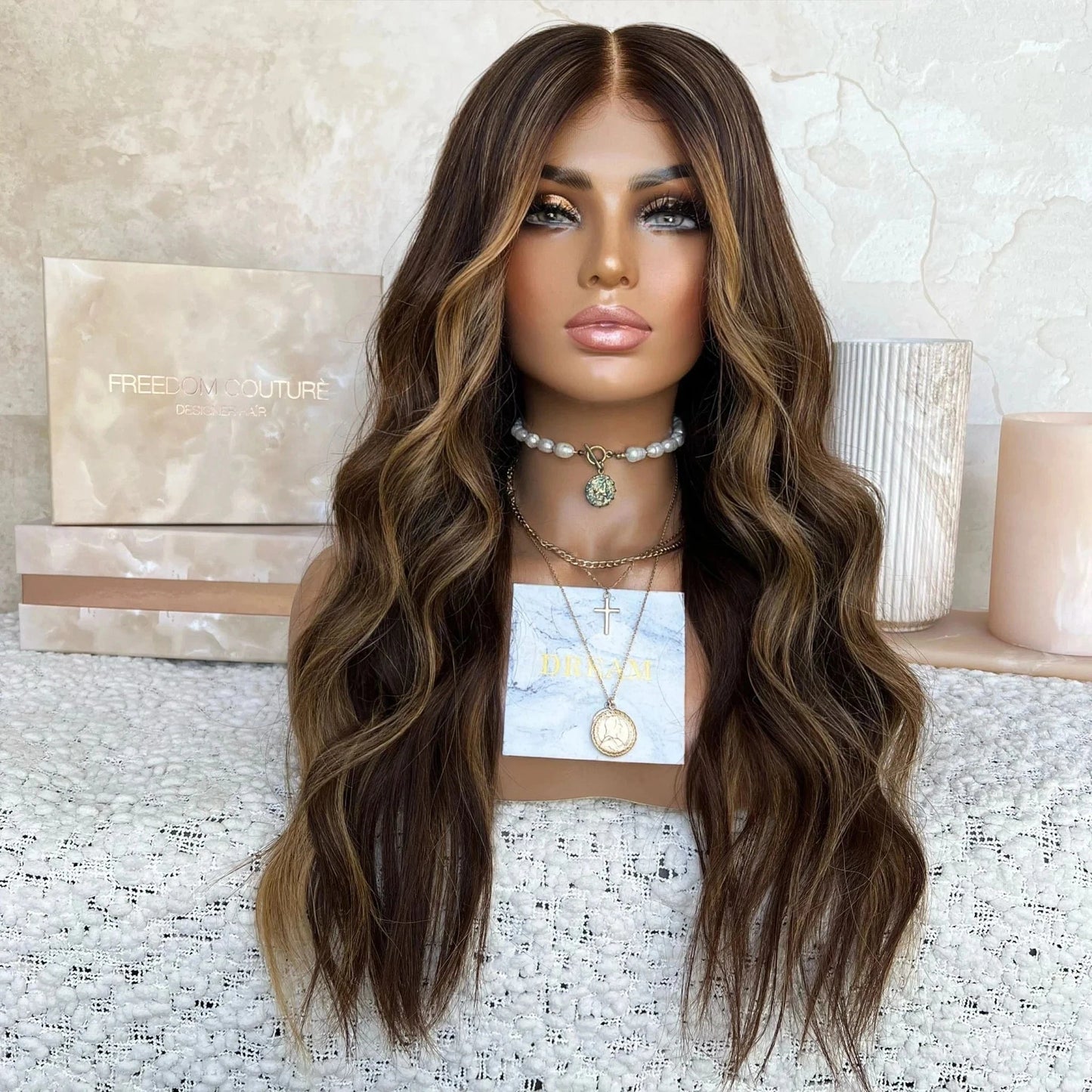 10 Inches / Wig 4 Freedom Quality Wig 150% Density #4 Brown Balayage Color Body Wave 100% Virgin Remy Cuticle Aligned Human Hair Lace Front Wigs