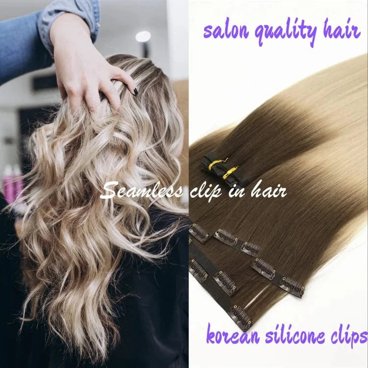 100% Full Cuticle Double Drawn Virgin Remy Flat Weft Hair Extensions