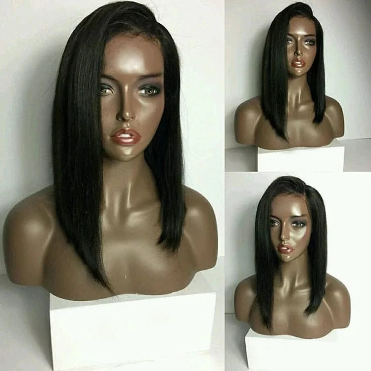 100 Percent Brazilian Human Hair Short Wigs Bob Style Virgin Remy Hair Silk Top Full Lace Wigs