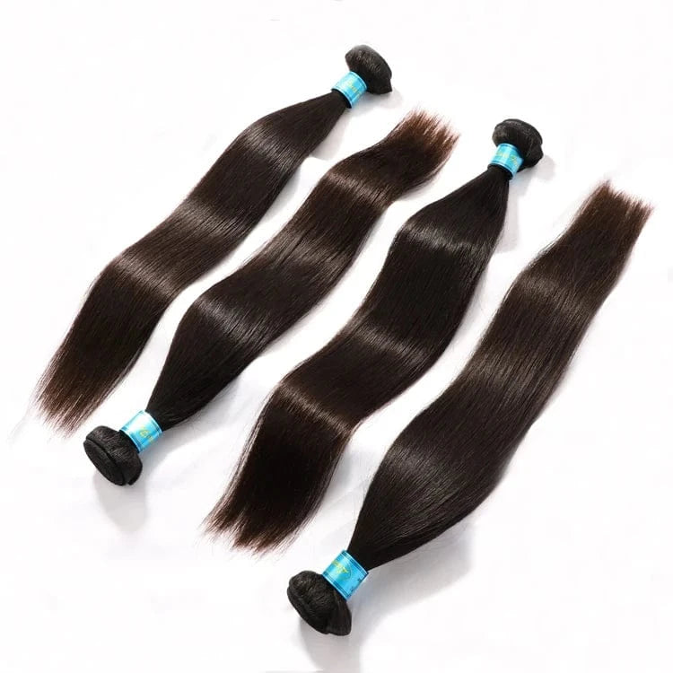 100% Silk Human Real Hair Brazil Virgin Hair Raw Hair,Cuticle Aligned Hair Hair Bulk,Hand Tied Weft Human Hair Extensions