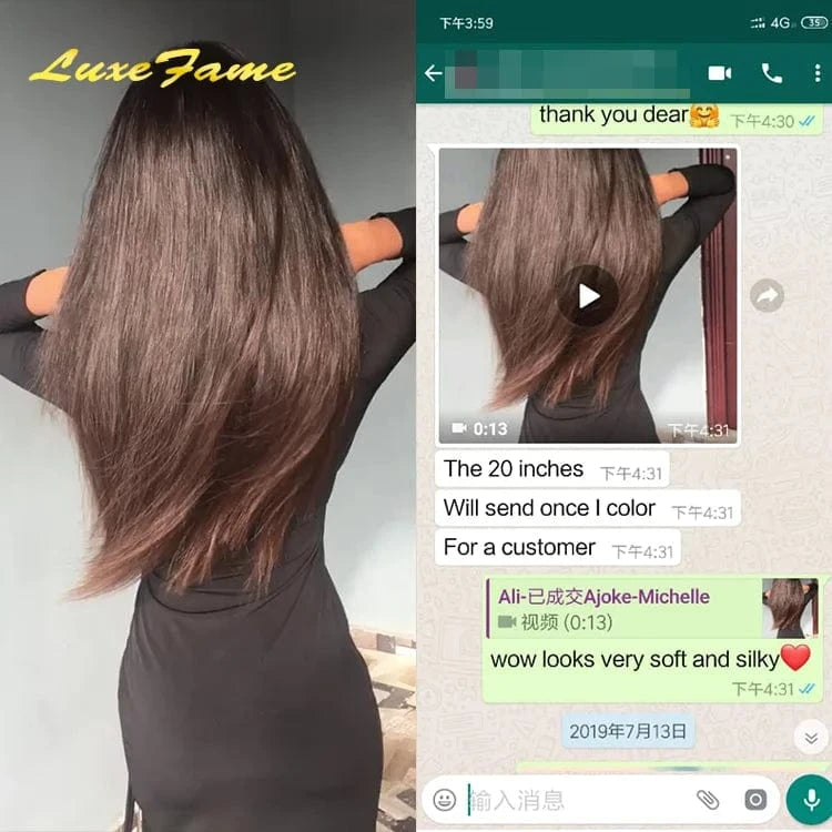 100% Silk Human Real Hair Brazil Virgin Hair Raw Hair,Cuticle Aligned Hair Hair Bulk,Hand Tied Weft Human Hair Extensions