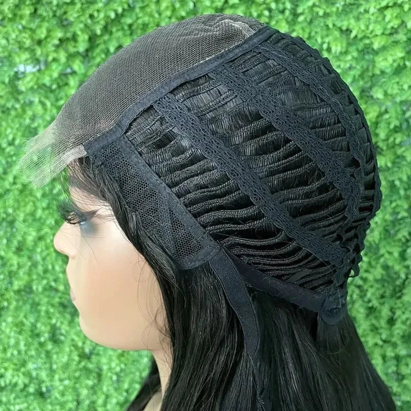 100% single donor natural color 6x6 glueless Hd Lace closure wig lace frontal wig human hair