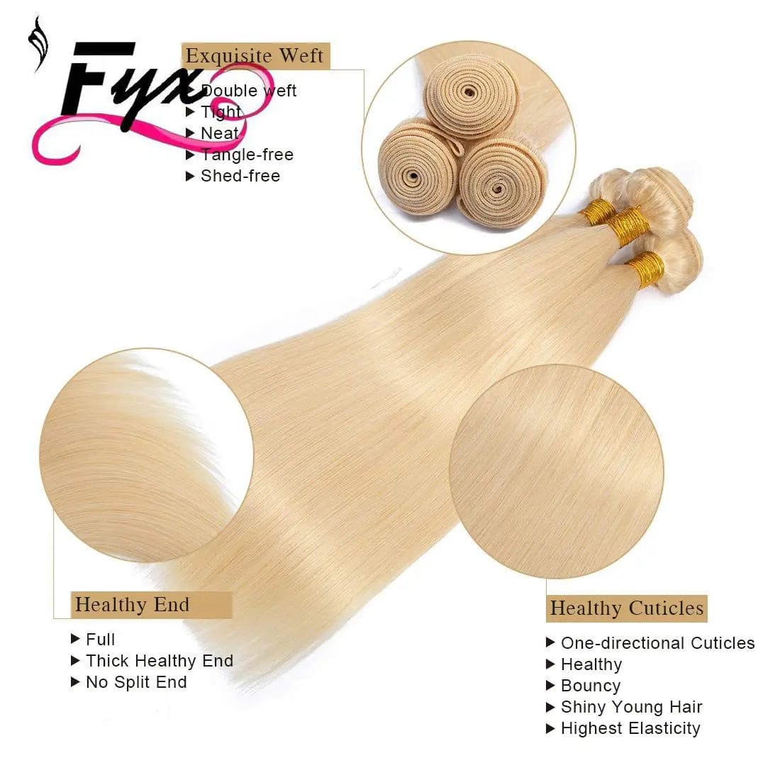 100% Unprocessed Virgin Cuticle Aligned Human Hair