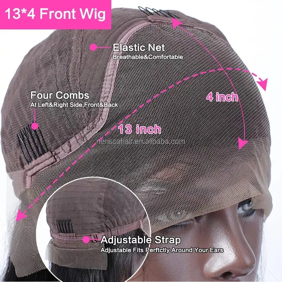 100% Water Wave Brazilian Human Hair Lace Wig