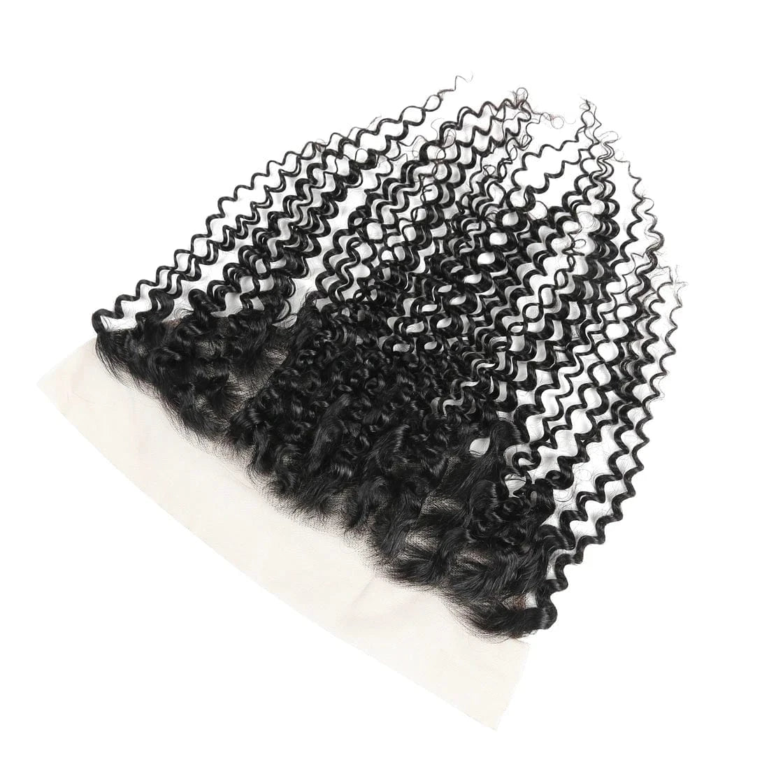 10A Brazilian human virgin hair Kinky Curly Wave 13x4 Ear To Ear Lace Frontal Closure