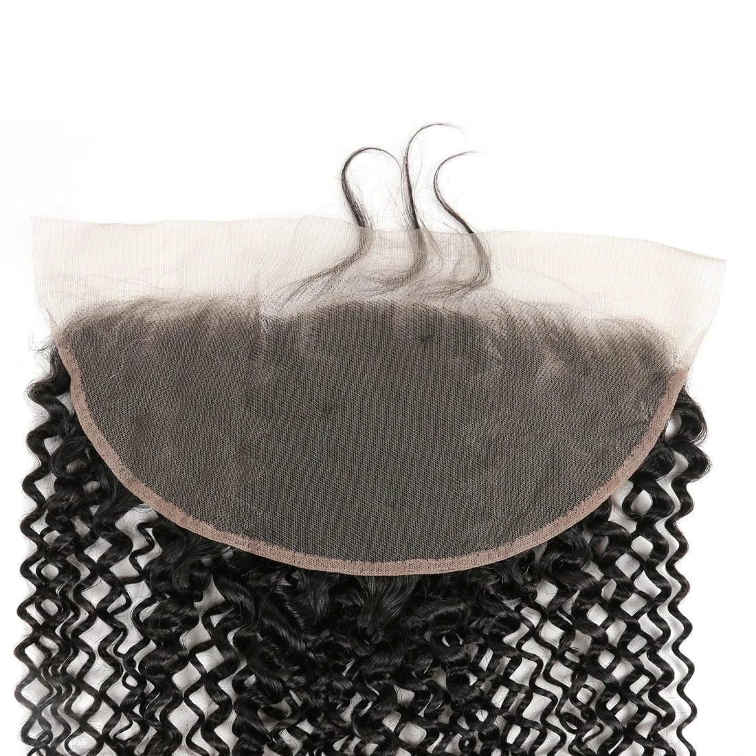 10A Brazilian human virgin hair Kinky Curly Wave 13x4 Ear To Ear Lace Frontal Closure