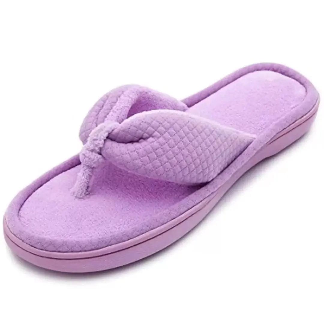 11-12 / Purple Dropshipping 2022 Custom Warm Fashion Fur SPA Slipper Orthopedic Sandals For Footwear Women