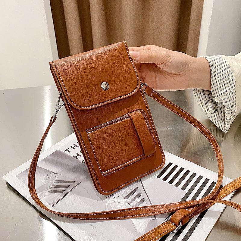 12*20*2cm / brown hot sell Shoulder Bag Ladies Small Crossbody Purse Cell Phone Pouch Crossbody Wallet Purse