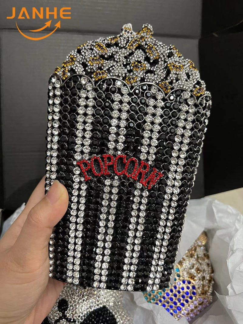 12 Drop Shipping bolsos mujer sacos Lady Luxury Bling Crystal Diamond Handbag Purse Ice Cream Evening Bag Women Rhinestone Clutch