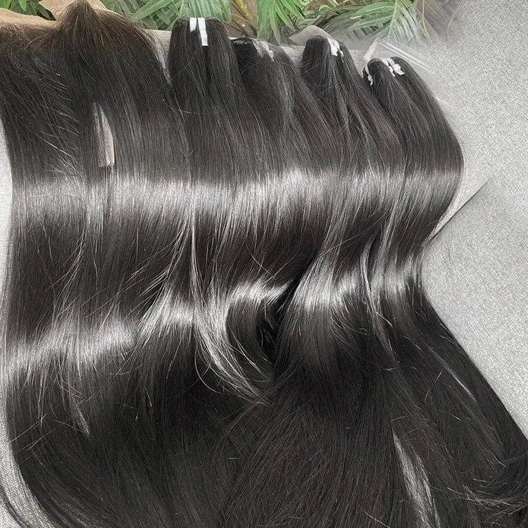 12 Inches / 13x4 lace frontal wig Raw Indian Temple Hair Bundle Vendor 100% Unprocessed Human Hair Weft Wholesale Virgin Human Hair Extensions