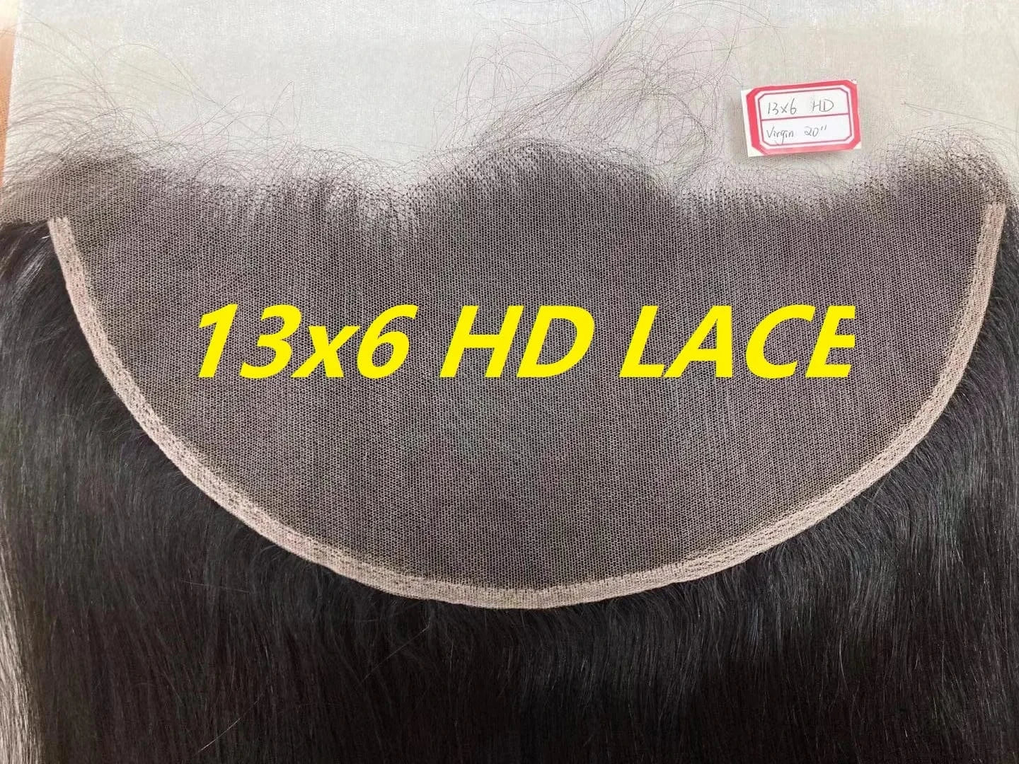 12 Inches / 13x6 virgin hair 2023 hot sale 13x6 13x4 transparent Lace Frontal 2x6 4X4 5X5 6X6 lace closure pre plucked hairline swiss lace