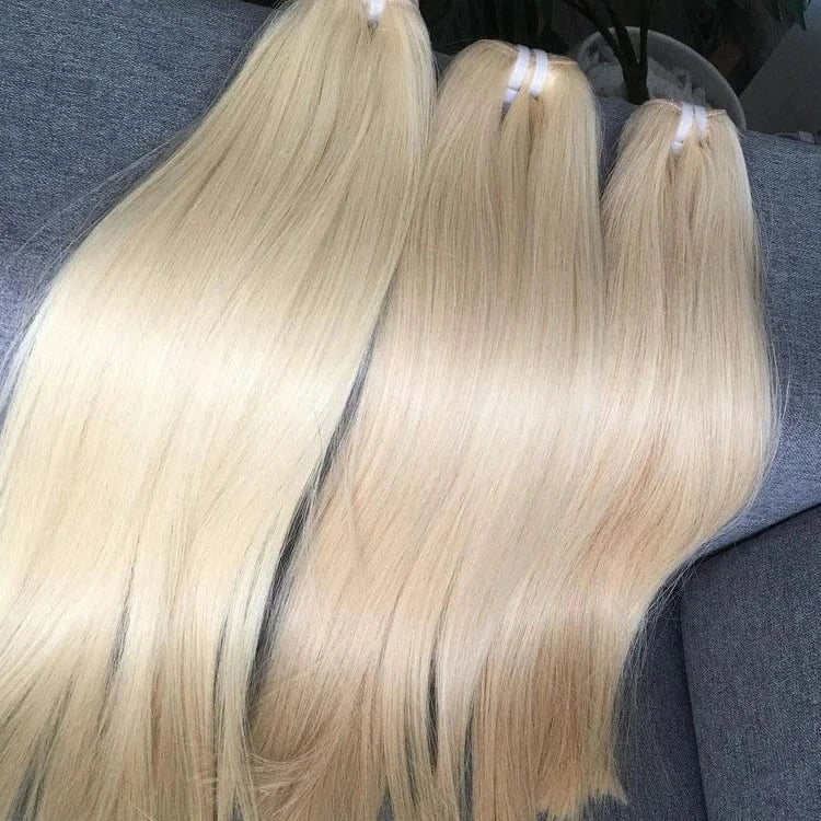 12 Inches / 4x4 closure wig Raw Indian Temple Hair Bundle Vendor 100% Unprocessed Human Hair Weft Wholesale Virgin Human Hair Extensions
