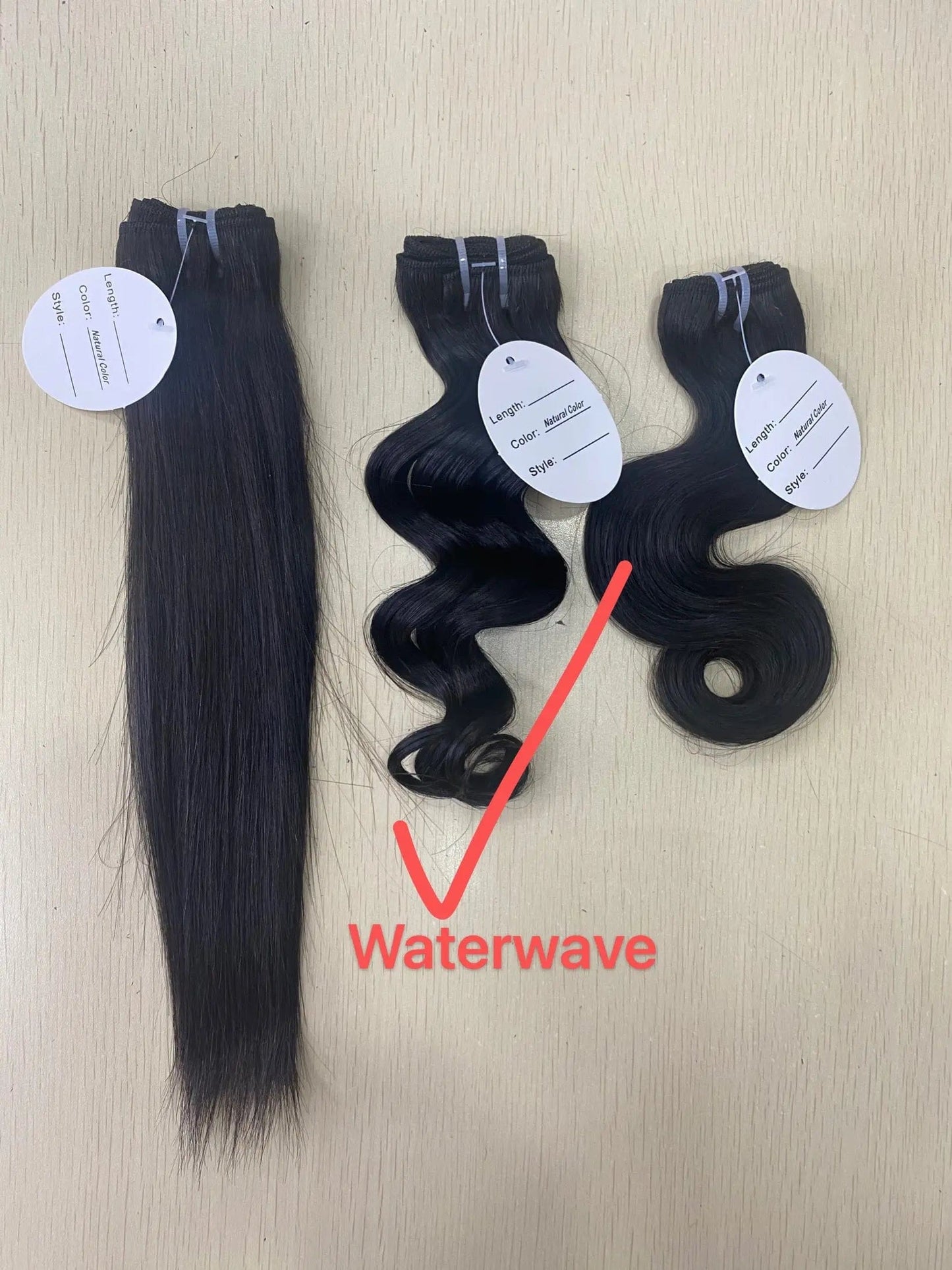 12 Inches / sample bundle 40g waterwave New Arrival Hot Selling Lace Virgin Cuticle hair