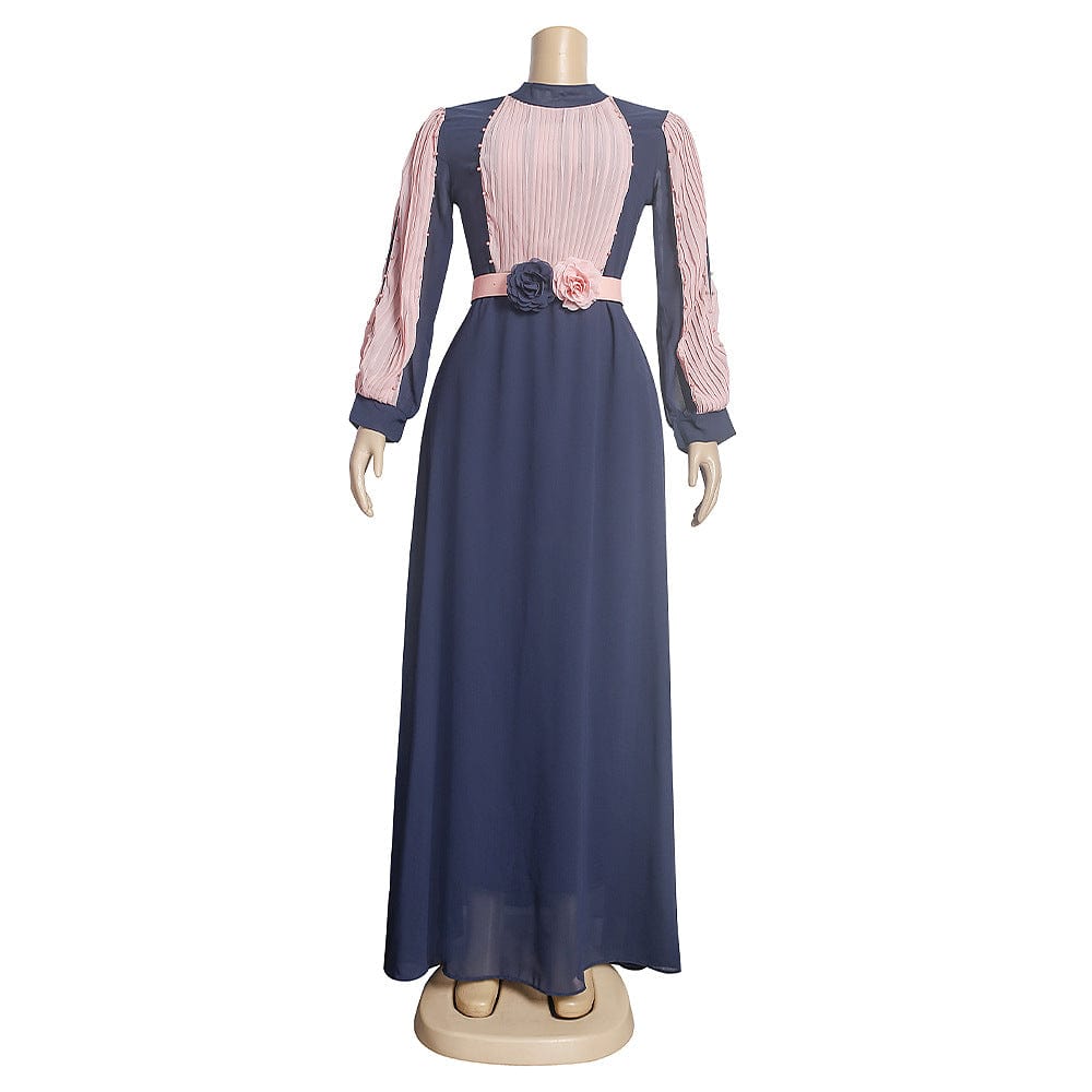 12 / Pink / Floor Length S3985F 2022 New High Quality Customized Chiffon Panel Long party gowns for women evening dress