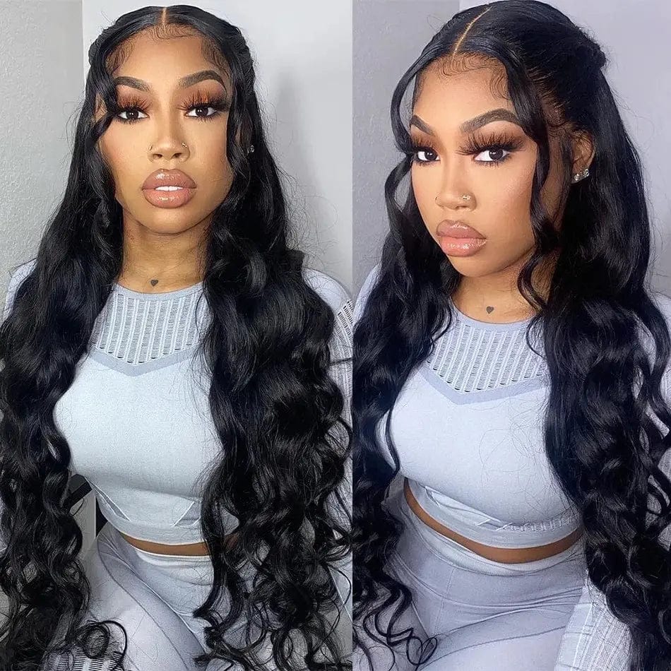 13*6 deep part Natural color Loose Wigs