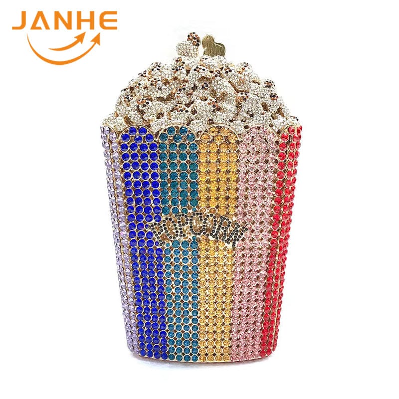 13 Drop Shipping bolsos mujer sacos Lady Luxury Bling Crystal Diamond Handbag Purse Ice Cream Evening Bag Women Rhinestone Clutch