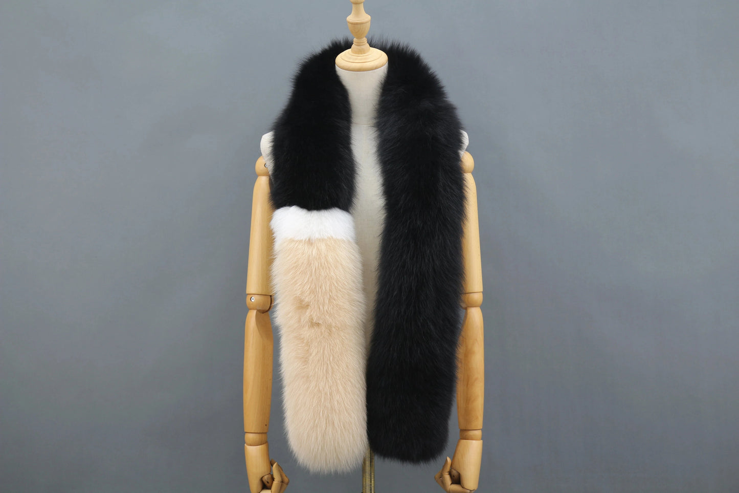 13 Modern Long Hair Genuine Fox Fur Accessory Lady Winter fox Fur Scarf