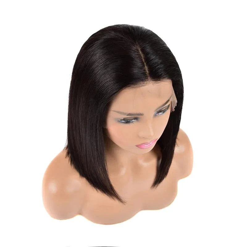 13x4 Lace Short Bob Wigs 150% 180% Brazilian Remy Hair Can Be Dyed Lace Front Human Hair Wigs Pre-Plucked Bleached Knots