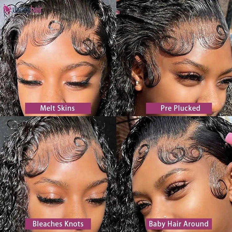 13x6 HD Glueless Curly Brazilian Lace Front Wig