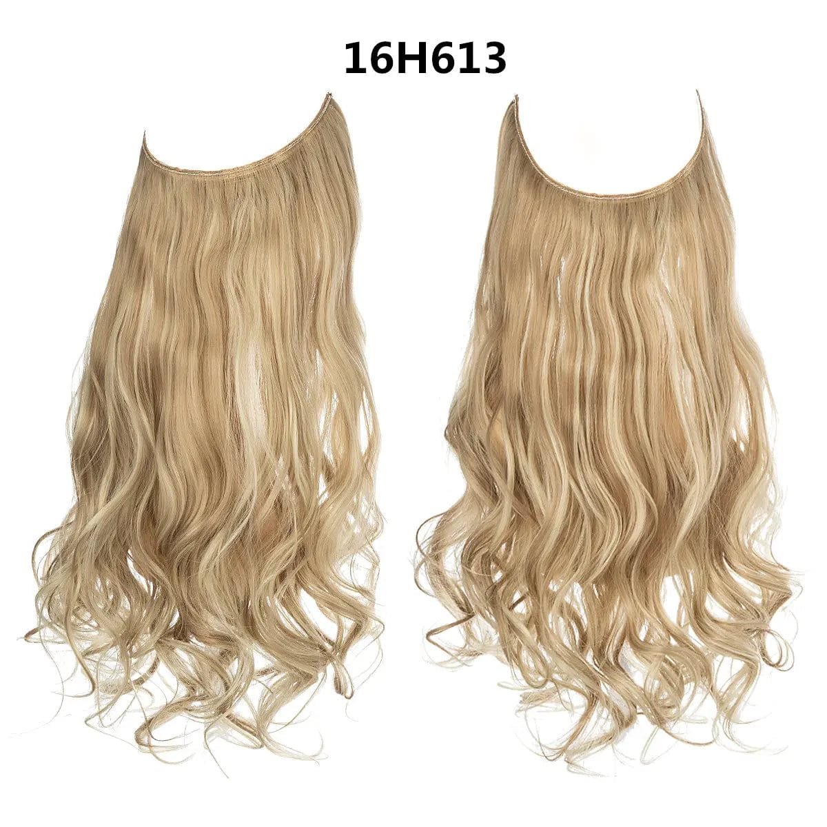 14 Inches / 16H613 SARLA Wholesale Dropshipping Suppliers Own Brand One Piece Fiber Futura Ombre Invisible Wire Seamless Synthetic Hair Extensions
