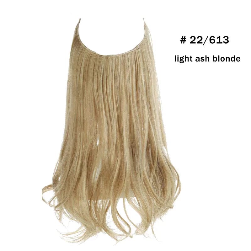 14 Inches / 22/613 SARLA Wholesale Dropshipping Suppliers Own Brand One Piece Fiber Futura Ombre Invisible Wire Seamless Synthetic Hair Extensions