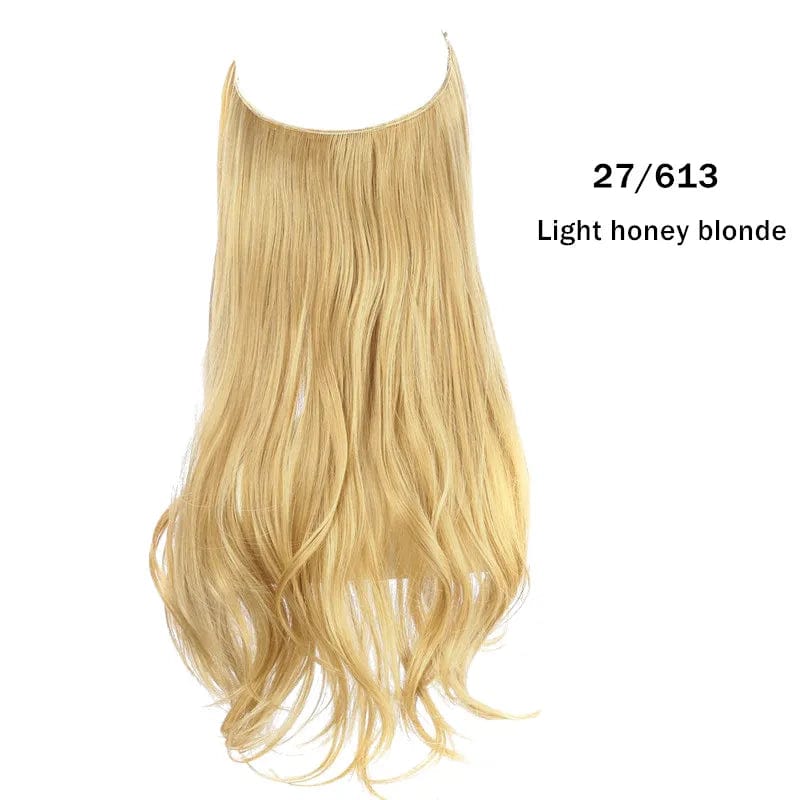 14 Inches / 27/613 SARLA Wholesale Dropshipping Suppliers Own Brand One Piece Fiber Futura Ombre Invisible Wire Seamless Synthetic Hair Extensions