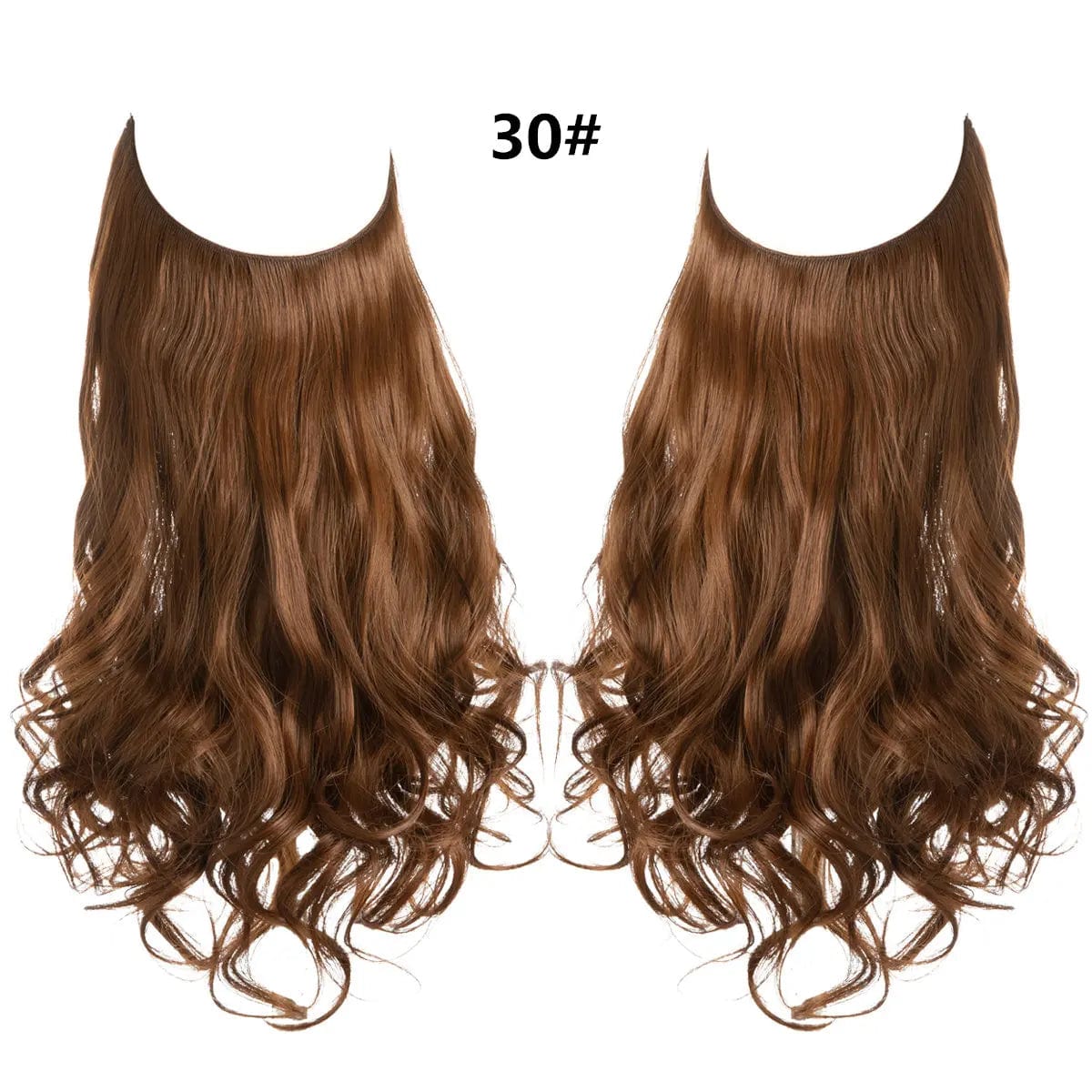 14 Inches / 30# SARLA Wholesale Dropshipping Suppliers Own Brand One Piece Fiber Futura Ombre Invisible Wire Seamless Synthetic Hair Extensions