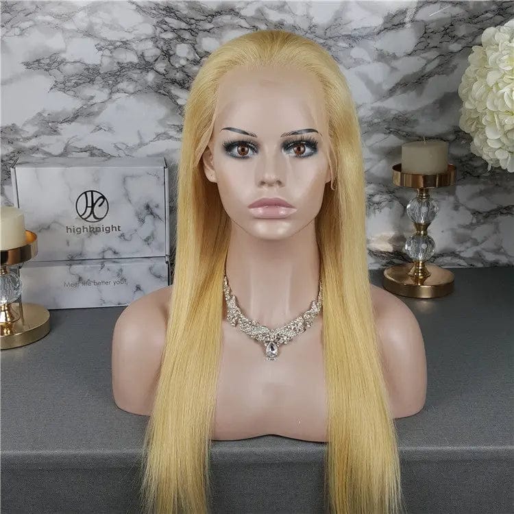 14 Inches / #613 color Straight Cuticle Aligned Human Hair 150% 613 Blonde