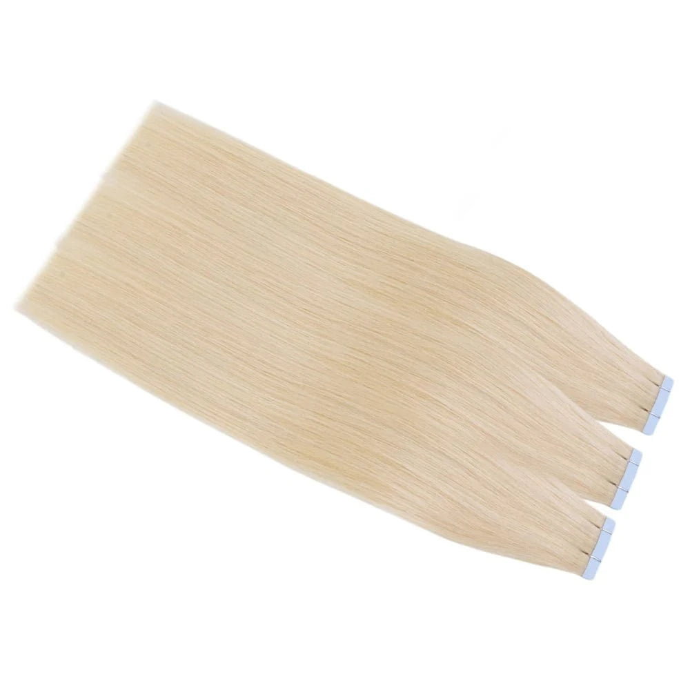 14 Inches / #613 wholesale vrigin remy Russian human hair double drawn remy tape hair extensions