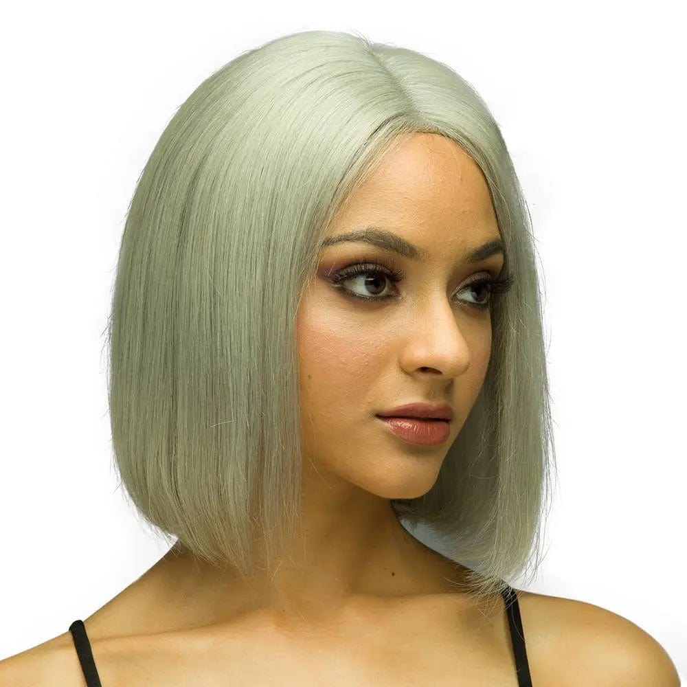 14 Inches / Caesious Caesious Grey Color Middle Part 100% Human Hair