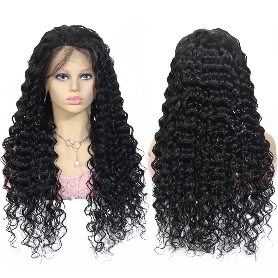 14 Inches / deep wave wig Peruvian Bob Wig Ombre 99J Pink Short Colored