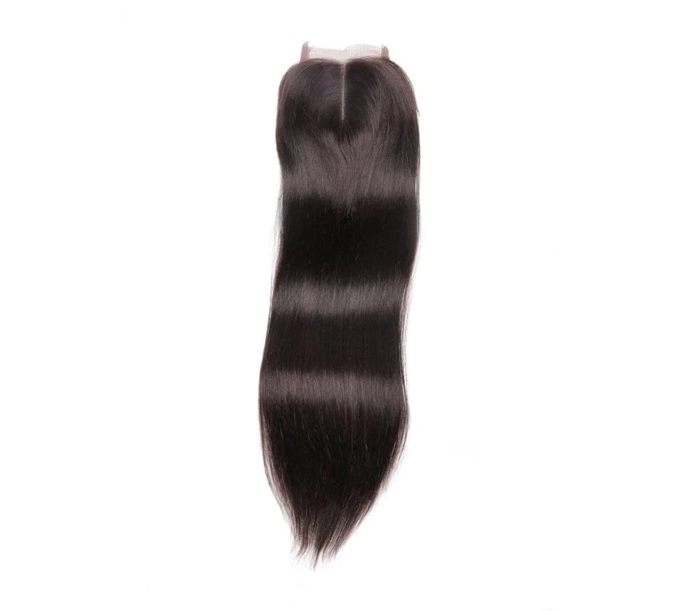 14 Inches / Middle Part SARLA HD Transparent Lace Closure Front Straight 4*4 100% Real Brazilian Human Hair Extension For Black Women