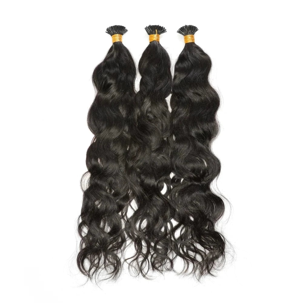 14 Inches / Natural wave VMAE Raw Virgin Vietnamese Remy Cuticle Microlink I Tips 4C Afro Kinky Curly Hair Extensions 100% Natural I Tip Hair Extension