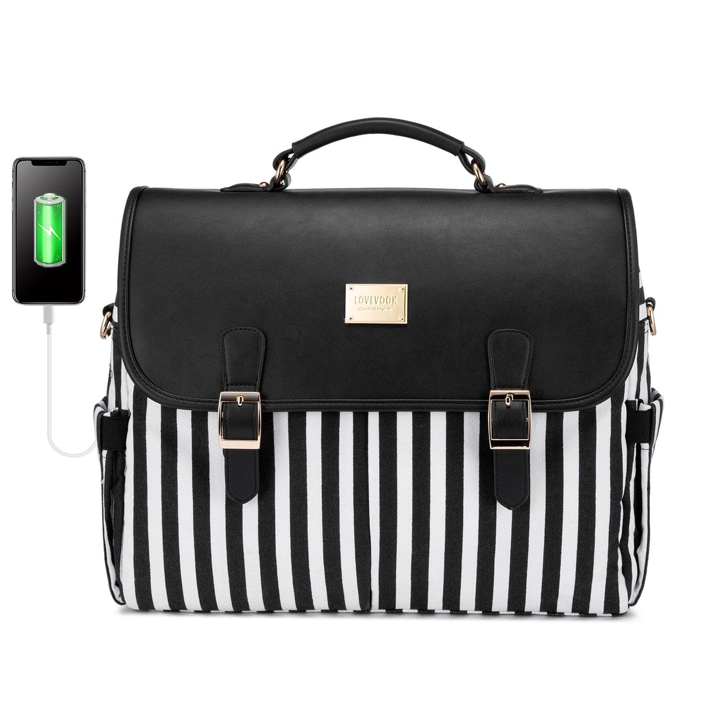 15" / VYWB1540LK01M Lovevook 15.6 inch laptop handbags messenger bags crossbody ladies office hand bag shoulder satchel bags for women