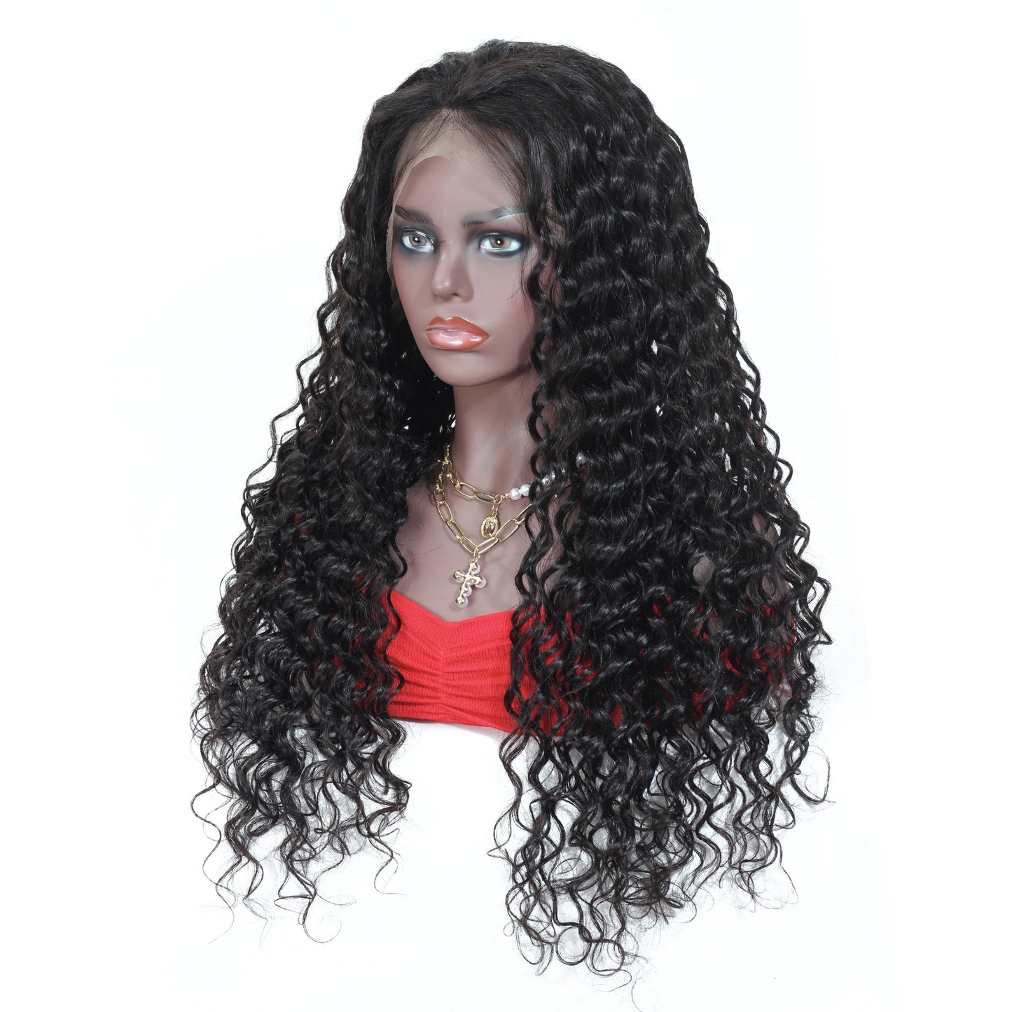 150% 180% 200% HairDensity Quality Natural Deep Wave Original 13x4 Swiss Lace Wigs Human Hair For Black Women Peruvian Glueless